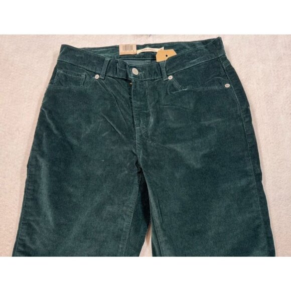 Levi's Classic Straight Corduroy Jeans Emerald Green Mid Rise Women's 8 M 29x30 - Picture 5 of 14
